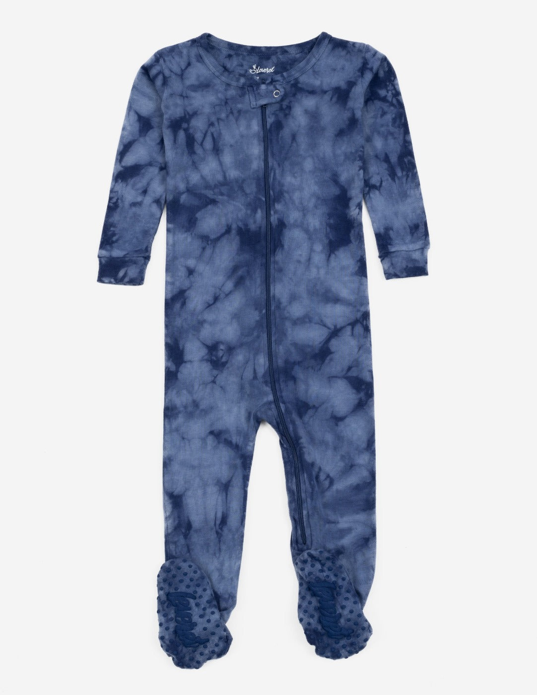 Baby Footed Mix Tie-Dye Cotton Pajamas